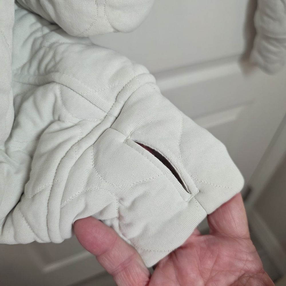 Lululemon✨Scuba Oversized Quilted Half Zip✨Plush Insulated Bone cream✨ NEW✨XL - Picture 14 of 16